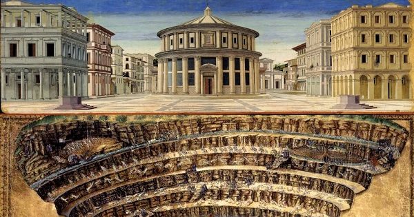 Botticelli Chart Of Hell High Resolution